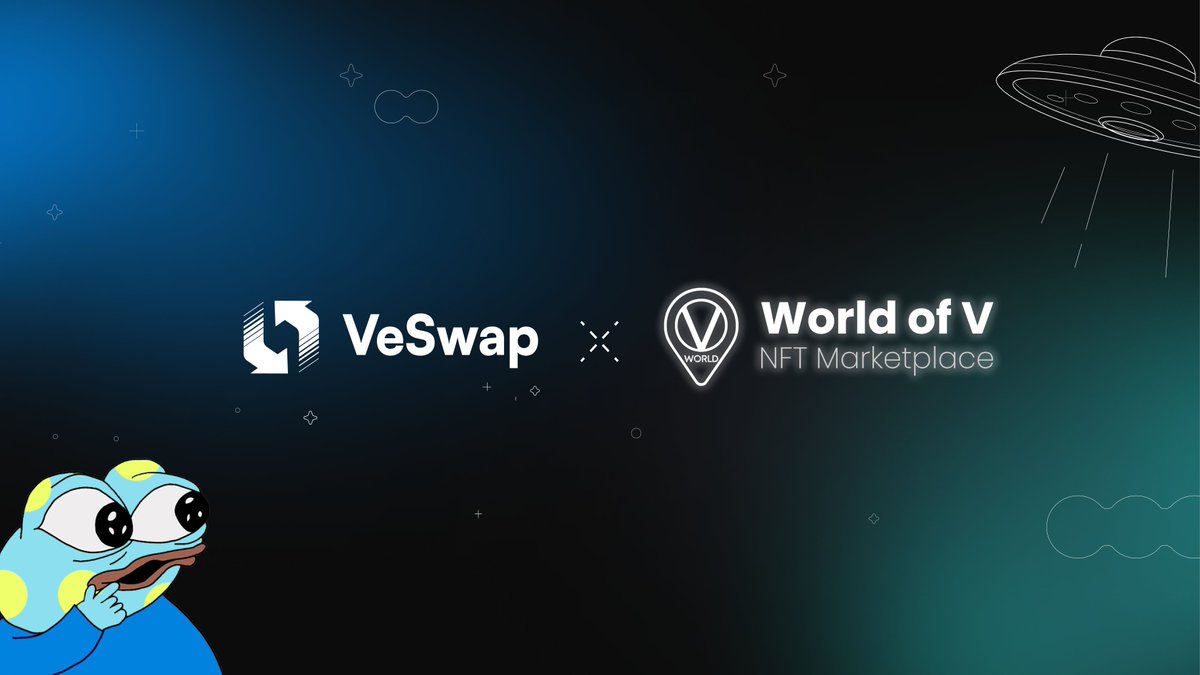 veswaporg_'s tweet photo. VeSwap is partnering with World of V (@worldofv_art), the first and largest #GreenNFTs marketplace on VeChain! ๐จ
Weโre thrilled to announce that the $WoV/ $VET liquidity pool is now live on VeSwap! ๐
Hereโs how you can earn VeSwap Points:
For Trading:
- Trade 10,000 $VET to earn 1 VeSwap Point.
- Max 4 points per day.
For Providing Liquidity:
- Provide 100,000 $VET liquidity for 24 hrs x 7 days = 14 points.
- Max 14 points per week (Liquidity duration should be continuous for 7 days).
This collaboration brings fantastic benefits to the WoV community and token holders, providing more ways to earn rewards and participate in the growing DeFi ecosystem.
Letโs continue supporting sustainability together!