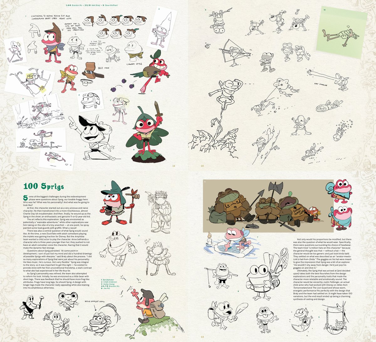 Preview of "The Art of Amphibia" artbook, coming this month.
Pre-orders &gt;&gt; catsuka.com/shopping/index…