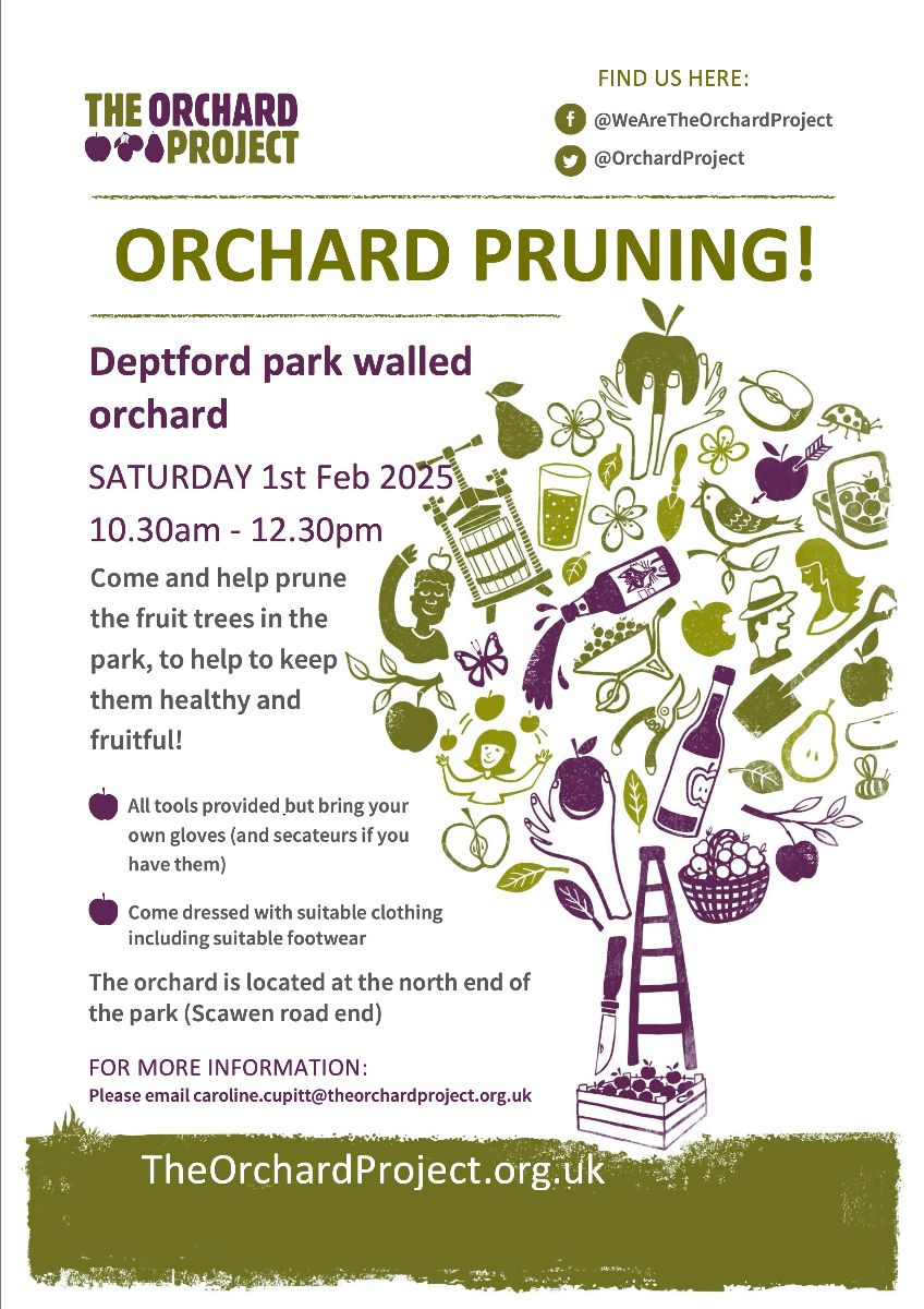 FREE Fruit Tree Pruning Workshop - Mon 10 Feb - eepurl.com/i_gatg
