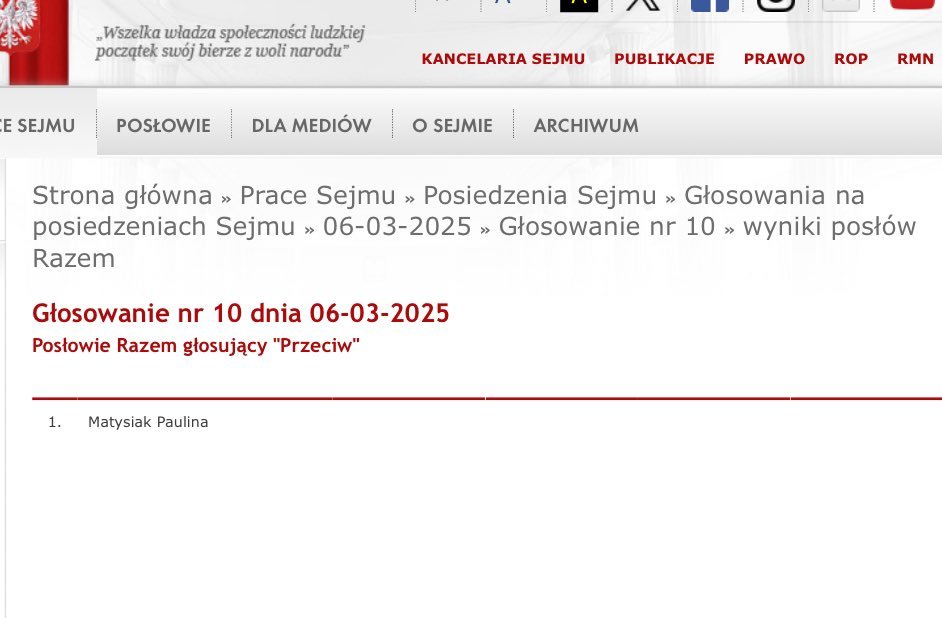 Są takie momenty gdy bardzo dobrze widać prawdę. A prawda jest taka, że <a href="/PolaMatysiak/">Paulina Matysiak 🇵🇱</a>  to jedyna (podkreślam JEDYNA) parlamentarzystka lewicy która jest prawdziwą demokratką. I rozumie, że demokracji nie da się zbudować na niszczeniu opozycji przy pomocy aparatu represji. Dziś