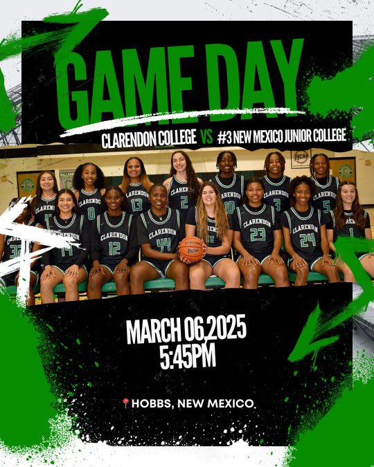 GAME DAY 🏀🏀 

🆚 #3 New Mexico Junior College 
⏰ 5:45 PM
📍 Hobbs, NM
🎥 youtube.com/@tbirds65?si=B…