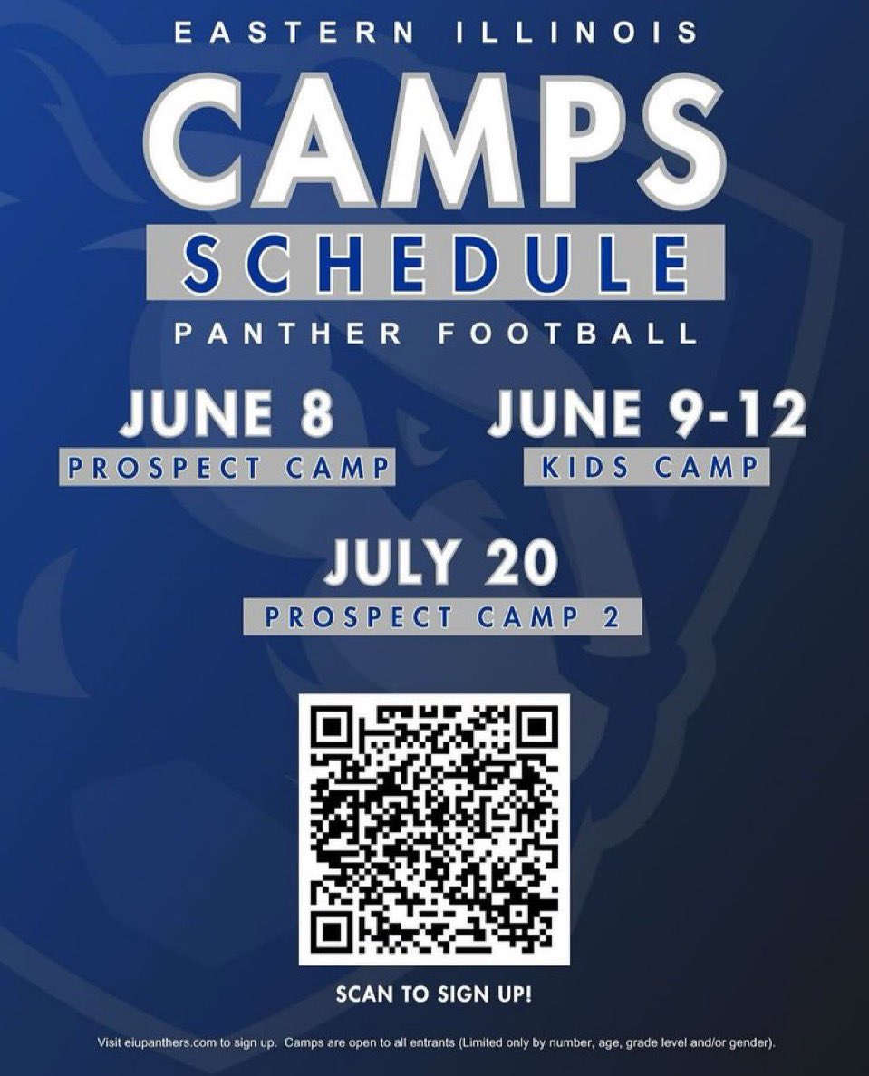Thankful to receive a camp invite from <a href="/EIU_FB/">Eastern Illinois Football</a>! <a href="/coachlindsey4/">Matt Lindsey</a>