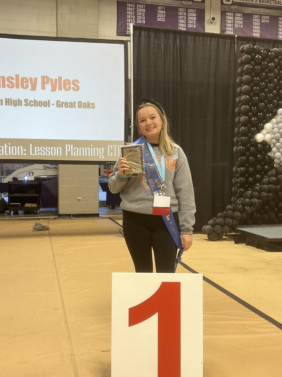 AHS Teacher Academy (@tacademyahs) on Twitter photo Ainsley is a STATE CHAMP in Lesson Plan-CTE!!! <a href="/AndersonRaptors/">Anderson High School</a> <a href="/GreatOaksOhio/">Great Oaks Career Campuses</a> Ainsley is a STATE CHAMP in Lesson Plan-CTE!!! <a href="/AndersonRaptors/">Anderson High School</a> <a href="/GreatOaksOhio/">Great Oaks Career Campuses</a>