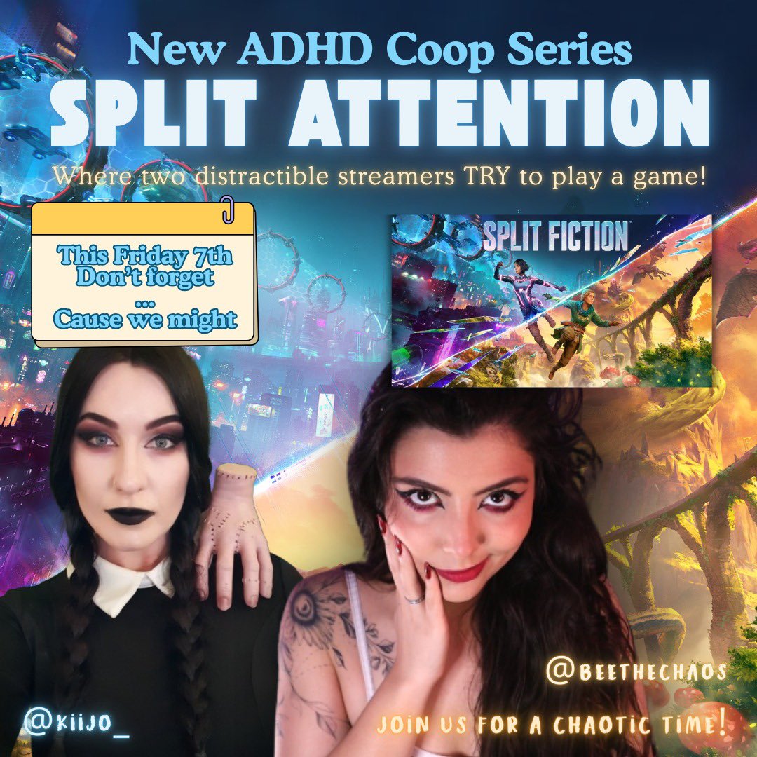 Tomorrow me and Kiijo_ are streaming together on Twitch and I predict it will be chaotic at the least 🤣🫶

Join us on Twitch around 1pm EST