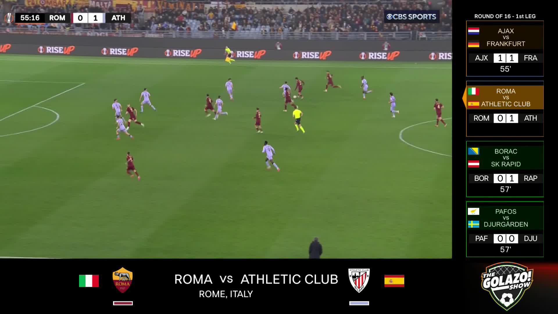 It only took Roma’s Angeliño six minutes to find an equalizer at Stadio Olimpico! ⚡️🔴