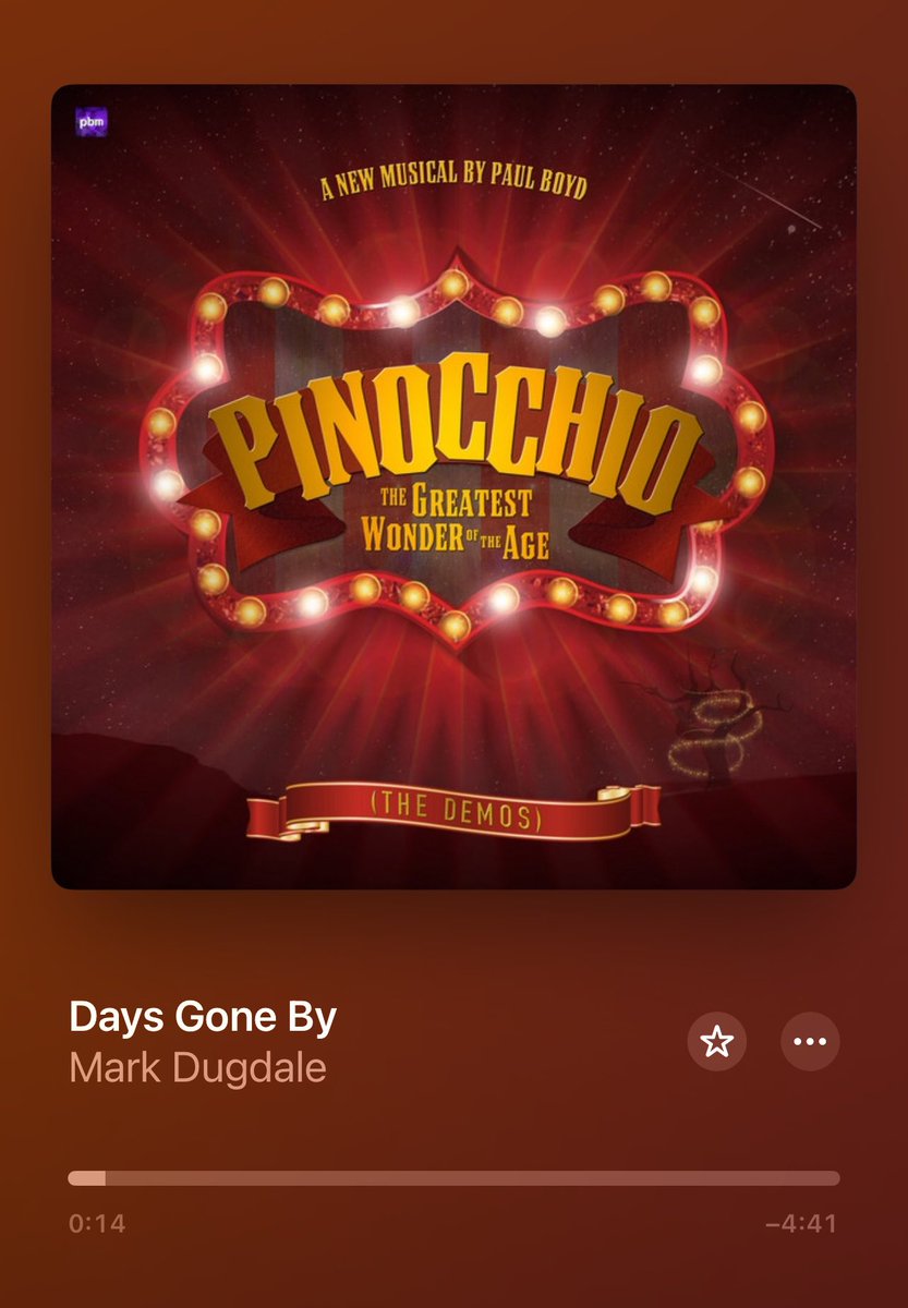 Next Up: #Pinocchio <a href="/paulboydmusic/">Paul Boyd Music (pbm)</a> <a href="/Markdugdale1/">Mark Dugdale</a> #MichaelMahoney #AllisonHarding #JodieJacobs #SuPollard #JamieSteen <a href="/c_finn/">Christopher Finn (He/Him)</a> #FraFee #AlanRichardson #SabrinaAloueche #Demos