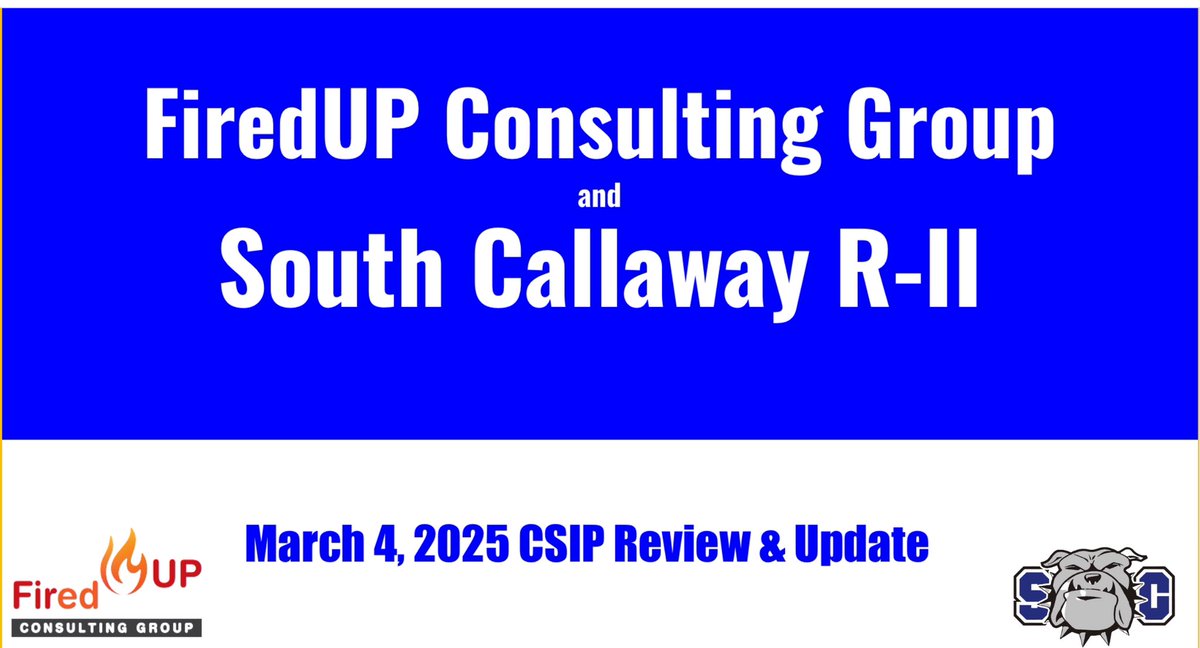Dr. Kevin B Daniel (@kdfiredup) on Twitter photo BIG TY to <a href="/TanyaVest/">Dr. Tanya Vest</a> for facilitating the yearly CSIP review for the South Callaway R-II SD this week. You did great work on such short notice. Great processes in place at SCRII! They understand how to keep a CSIP going / alive. <a href="/PontACorey/">Corey Pontius</a> <a href="/mrvanorden/">Mary Van Orden</a> <a href="/MASALeaders/">MASA Leaders</a> <a href="/MOEducation/">Missouri DESE</a> BIG TY to <a href="/TanyaVest/">Dr. Tanya Vest</a> for facilitating the yearly CSIP review for the South Callaway R-II SD this week. You did great work on such short notice. Great processes in place at SCRII! They understand how to keep a CSIP going / alive. <a href="/PontACorey/">Corey Pontius</a> <a href="/mrvanorden/">Mary Van Orden</a> <a href="/MASALeaders/">MASA Leaders</a> <a href="/MOEducation/">Missouri DESE</a>