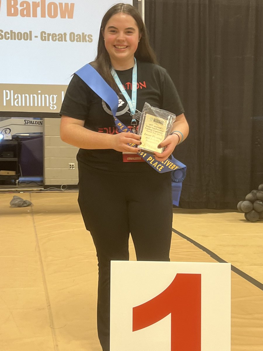 AHS Teacher Academy (@tacademyahs) on Twitter photo Gabby is a STATE CHAMP in Lesson Plan- Humanities!!! <a href="/AndersonRaptors/">Anderson High School</a> <a href="/GreatOaksOhio/">Great Oaks Career Campuses</a> Gabby is a STATE CHAMP in Lesson Plan- Humanities!!! <a href="/AndersonRaptors/">Anderson High School</a> <a href="/GreatOaksOhio/">Great Oaks Career Campuses</a>