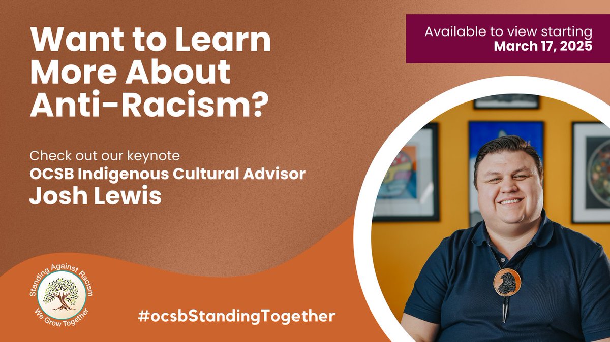 Katie Lewis-Prieur (@klewis_prieur) on Twitter photo So many things to check out during #ocsb Standing Against Racism week including our keynote from Indigenous cultural advisor Josh Lewis, available Mar. 17th. OCSB staff can see all the events & resources too on the site for the week on OCSB Central. <a href="/OttCatholicSB/">Ottawa Catholic School Board</a> So many things to check out during #ocsb Standing Against Racism week including our keynote from Indigenous cultural advisor Josh Lewis, available Mar. 17th. OCSB staff can see all the events & resources too on the site for the week on OCSB Central. <a href="/OttCatholicSB/">Ottawa Catholic School Board</a>