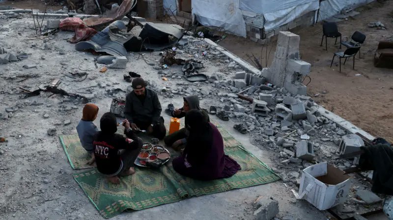 We're hungry in Gaza, and have no food as Israeli forces are closing the crossing and preventing the food from entering Gaza.