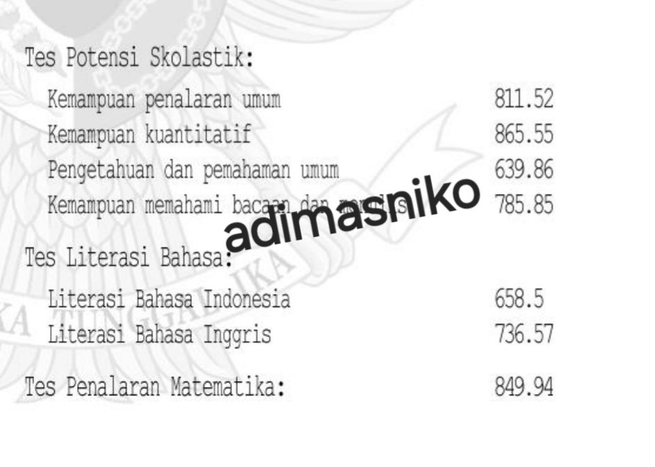 letmywhathang's tweet photo. LES BANGKRUT TAPI UTBK SNBT KEMARIN DAPET SKOR rata2 760+ ⁉️⁉️⁉️ inisial les: z****s🤭🤭🤭

Halo kenalin gw Niko, mahasiswa teknik industri ITB angkatan 24. Gw mau bagiin tips dan kunci sukses gw dalam menaklukan utbk snbt tahun lalu, lesgooo!!!!

a thread https://t.co/2py4mtnIm0