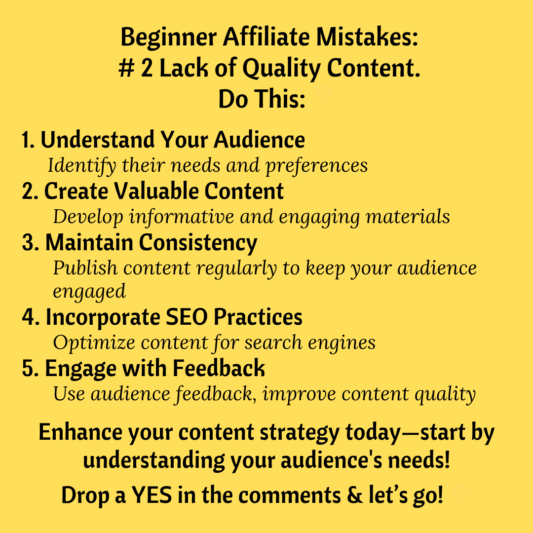 HomeWlthCreator's tweet photo. Affiliate Marketing Beginners Mistakes:
 # 2 Lack of Quality.

 Drop a like, commentand follow me

#AffiliateMarketing  #SuccessTips  #WorkFromHomeLife  #affiliates https://t.co/9adzn5s0yu