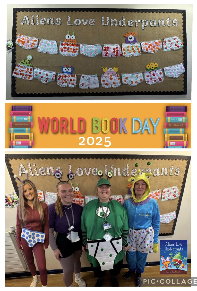 Miss Burns 🌈 (@missburnsbvp) on Twitter photo It’s World Book Day and we were inspired by one of our children’s favourite books 💥ALIENS LOVE UNDERPANTS!💥
Our wonderful Nursery children decorated their own underpants with repeated patterns. <a href="/BelleValeSchool/">Belle Vale Primary</a> <a href="/MissNelsonBVP/">Miss Nelson</a> <a href="/MissABurnsBVP/">Miss Burns</a> <a href="/clairefreedman/">Claire Freedman</a> <a href="/MissJonesBVP/">Miss Jones</a> It’s World Book Day and we were inspired by one of our children’s favourite books 💥ALIENS LOVE UNDERPANTS!💥
Our wonderful Nursery children decorated their own underpants with repeated patterns. <a href="/BelleValeSchool/">Belle Vale Primary</a> <a href="/MissNelsonBVP/">Miss Nelson</a> <a href="/MissABurnsBVP/">Miss Burns</a> <a href="/clairefreedman/">Claire Freedman</a> <a href="/MissJonesBVP/">Miss Jones</a>