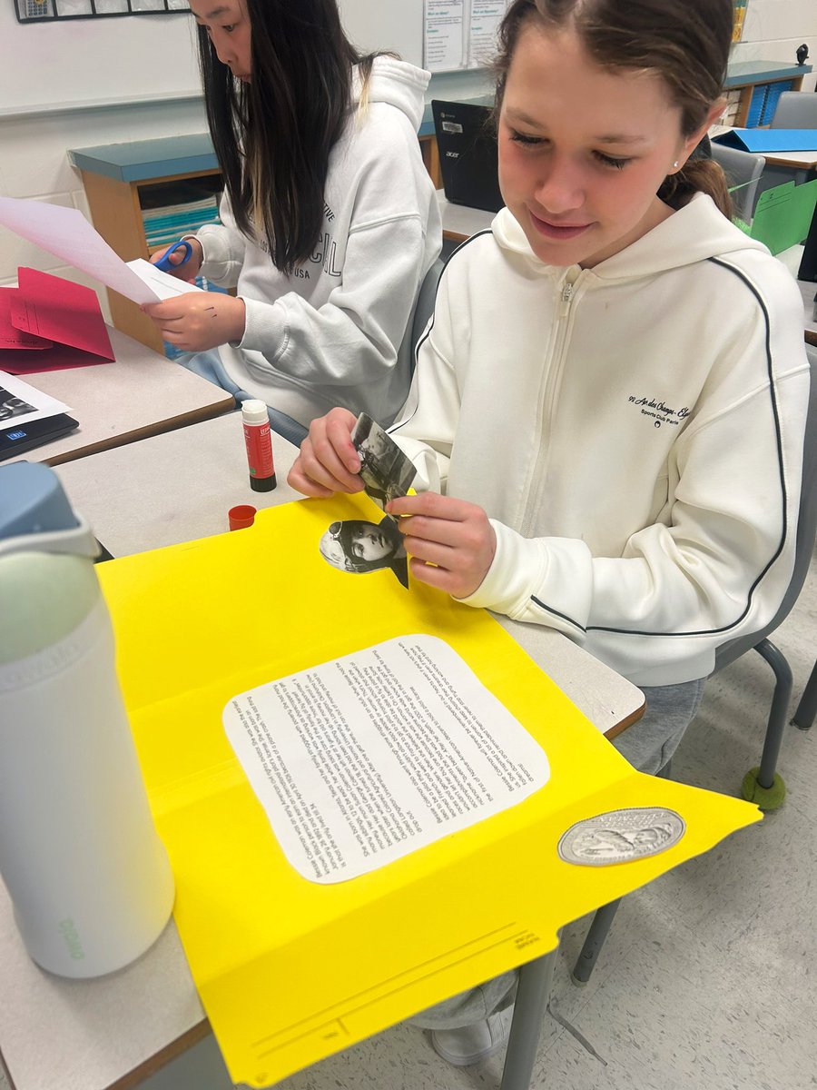Putting the final touches on our biographies today in Gr. 6! #BlackHistory