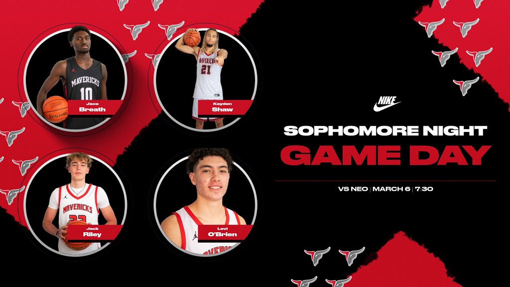 GAMEDAY‼️

SOPHOMORE NIGHT‼️

🆚 NEO (21-7) 

⏰ 7:30 PM

📍Tonkawa, Oklahoma

📺 noc.edu/athletics/stre…