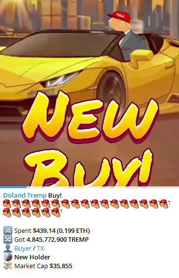 Big news, folks! The buys are POURING in—huge, tremendous flow—prolly ‘cause of the Crypto Summit on Friday. 

Smart people know what’s coming: 4 YEARS of Trump, the best ever! 

You don’t wanna be sidelined—losers sit out, winners get in NOW!