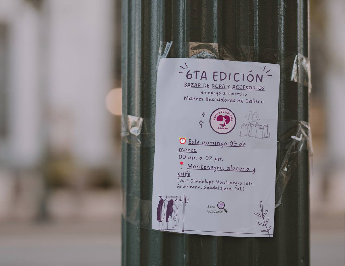 Necesitamos voluntarixs para llegar a más gente. 🙌🏼 ¿Te gustaría ayudarnos a volantear? 📣🔖

Imprime nuestro flyer y distribúyelo en tu zona. ¡Compártenos una foto para saber hasta dónde llegamos con tu ayuda! Descárgalo aquí: ➡️ bit.ly/flyerbazarsoli…

¡Nos vemos el domingo!✨