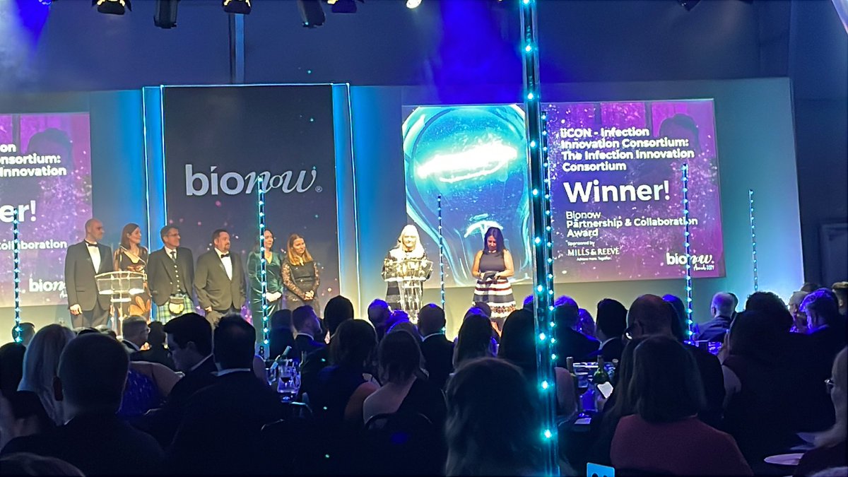 Bionow (@bionow) on Twitter photo Up next is the #Bionow #Partnership & #Collaboration Award sponsored by <a href="/MillsandReeve/">Mills & Reeve</a>. The winner of this award is <a href="/iiconNW/">iiCON: Infection Innovation Consortium</a> with their Infection #Innovation Consortium. Big congratulations!
#BionowAwards #CelebratingSuccess Up next is the #Bionow #Partnership & #Collaboration Award sponsored by <a href="/MillsandReeve/">Mills & Reeve</a>. The winner of this award is <a href="/iiconNW/">iiCON: Infection Innovation Consortium</a> with their Infection #Innovation Consortium. Big congratulations!
#BionowAwards #CelebratingSuccess