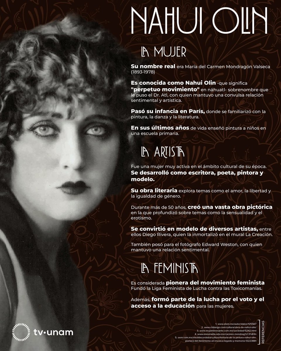amalvido's tweet photo. Una manera de conmemorar el #8M, recordando la vida y obra de Nahui . 
Junto con Valeria Matos. Puesta en escena: Tae Solana. Música: 2Contrabajos con Mike Sandoval y Quique Rangel. Programa especial .Sábado 22 horas por @tvunam https://t.co/wXxB6UGqH3