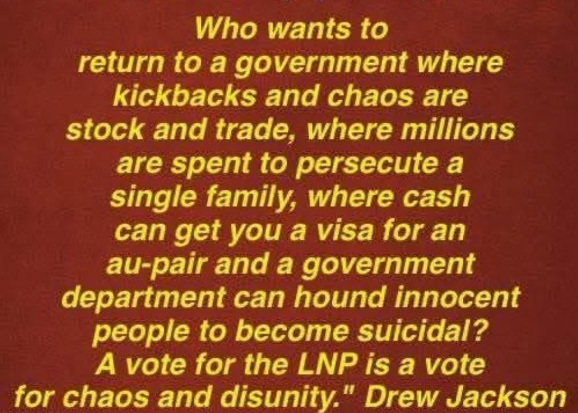 cycling_monkeys's tweet photo. @NicolleFlint Good Morning Nicollle.
Tell me….Why would anyone who isn’t INSANE vote for the LNP?
#LNPToxicNastyParty 
#LNPWastedDecade
 #LNPNeverAgain 
#auspol https://t.co/NJk5cA7kyw