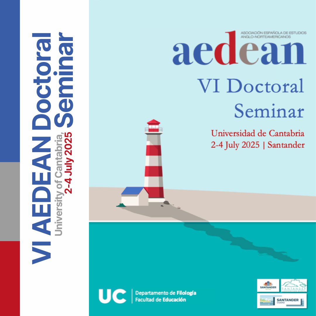 aedeaninfo's tweet image. 📩 The poster for the VI AEDEAN Doctoral Seminar is here! This event will be held from July 2 to July 4, 2025, at the University of Cantabria. It‘s a wonderful opportunity to present your research, receive valuable feedback, and make lasting connections with fellow researchers!