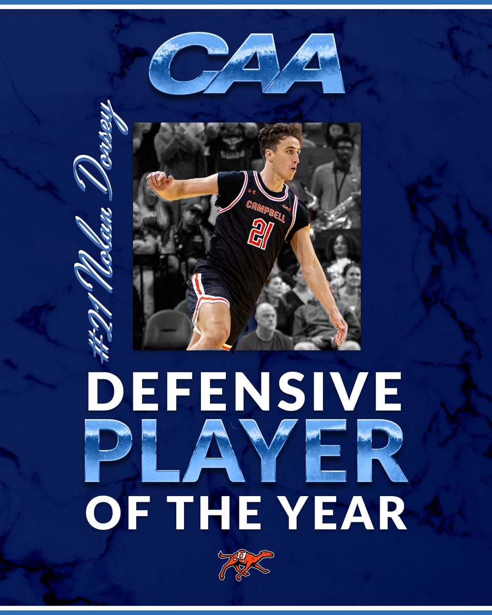 2025 #CAAHoops Defensive Player of the Year:  <a href="/GoCamelsMBB/">Campbell Basketball</a>'s Nolan Dorsey🔒

🗞️ | bit.ly/4ioDxbx