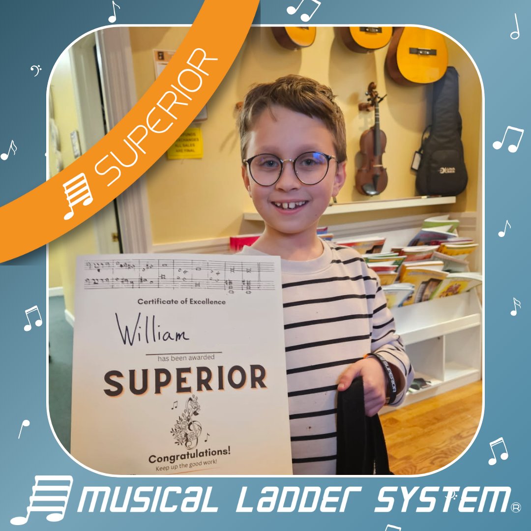 irmo_music's tweet image. Congratulations to William for earning his Superior wristband!

#musicalladdersystem