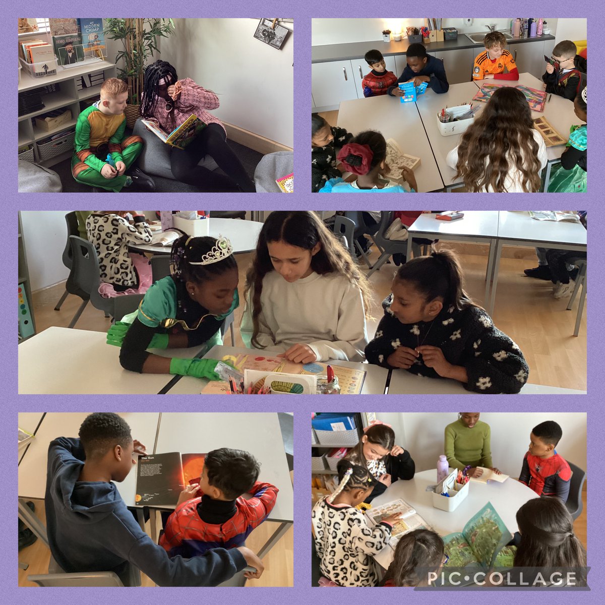 6GP had the pleasure of reading with 2AL today and loved every minute. Think we have some budding teachers in our class 😉 Diolch @sapsyear2 for visiting us on World Book Day!