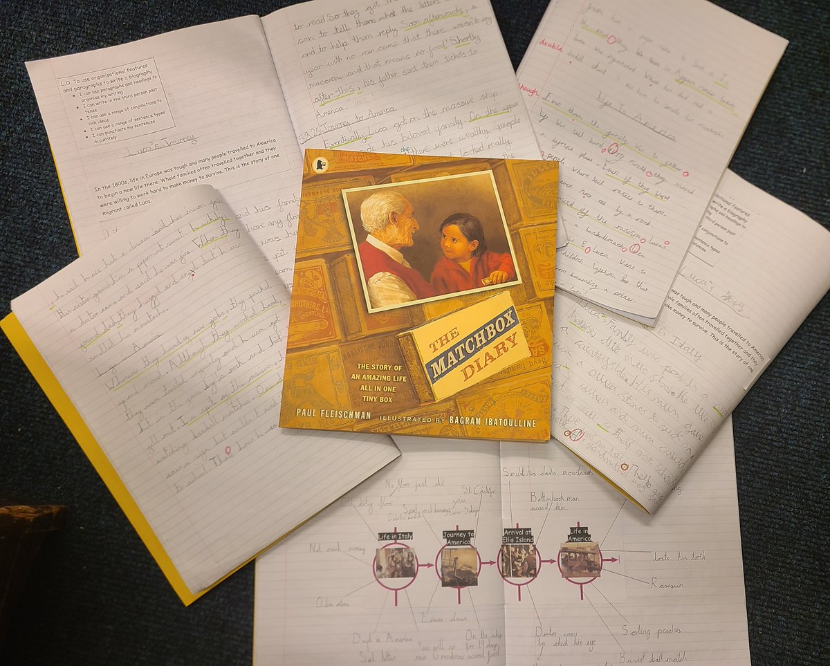 Year 4 have just finished their writing unit on The Matchbox Diary and have all risen to the challenge of producing "Their BEST piece of writing in Year 4 so far". Well done guys! #Scarcroftwriting