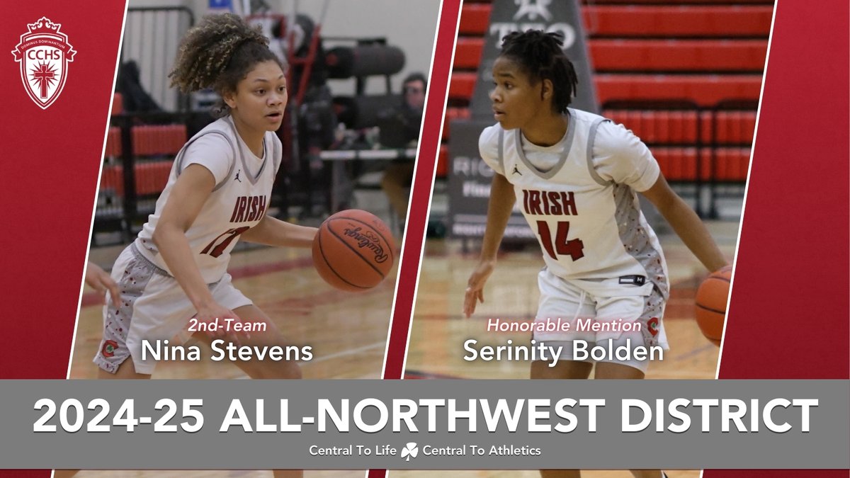Central Catholic (@centralcatholic) on Twitter photo ☘️🏀 CONGRATS <a href="/LadyIrishBB/">CCHS Lady Irish Basketball</a> members Nina Stevens (2nd-team) & Serinity Bolden (Honorable Mention) on collecting D-III All-NW District laurels, as selected by OPSMA ... GO IRISH!!! #CentralToLife l #CentralToAthletics ☘️🏀
Click HERE to Read ⬇️
bit.ly/4i3LOlt ☘️🏀 CONGRATS <a href="/LadyIrishBB/">CCHS Lady Irish Basketball</a> members Nina Stevens (2nd-team) & Serinity Bolden (Honorable Mention) on collecting D-III All-NW District laurels, as selected by OPSMA ... GO IRISH!!! #CentralToLife l #CentralToAthletics ☘️🏀
Click HERE to Read ⬇️
bit.ly/4i3LOlt