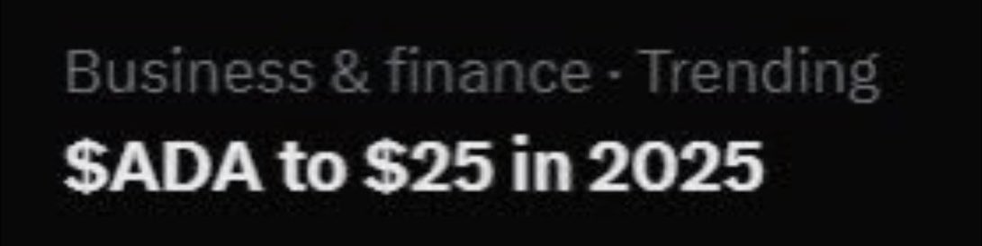 CryptoGhostDog's tweet image. $ADA to $25 in 2025 is trending now 🔥🔥🔥🔥🔥
Let’s manifest it 🤝 Like &amp;amp; Retweet #Cardano