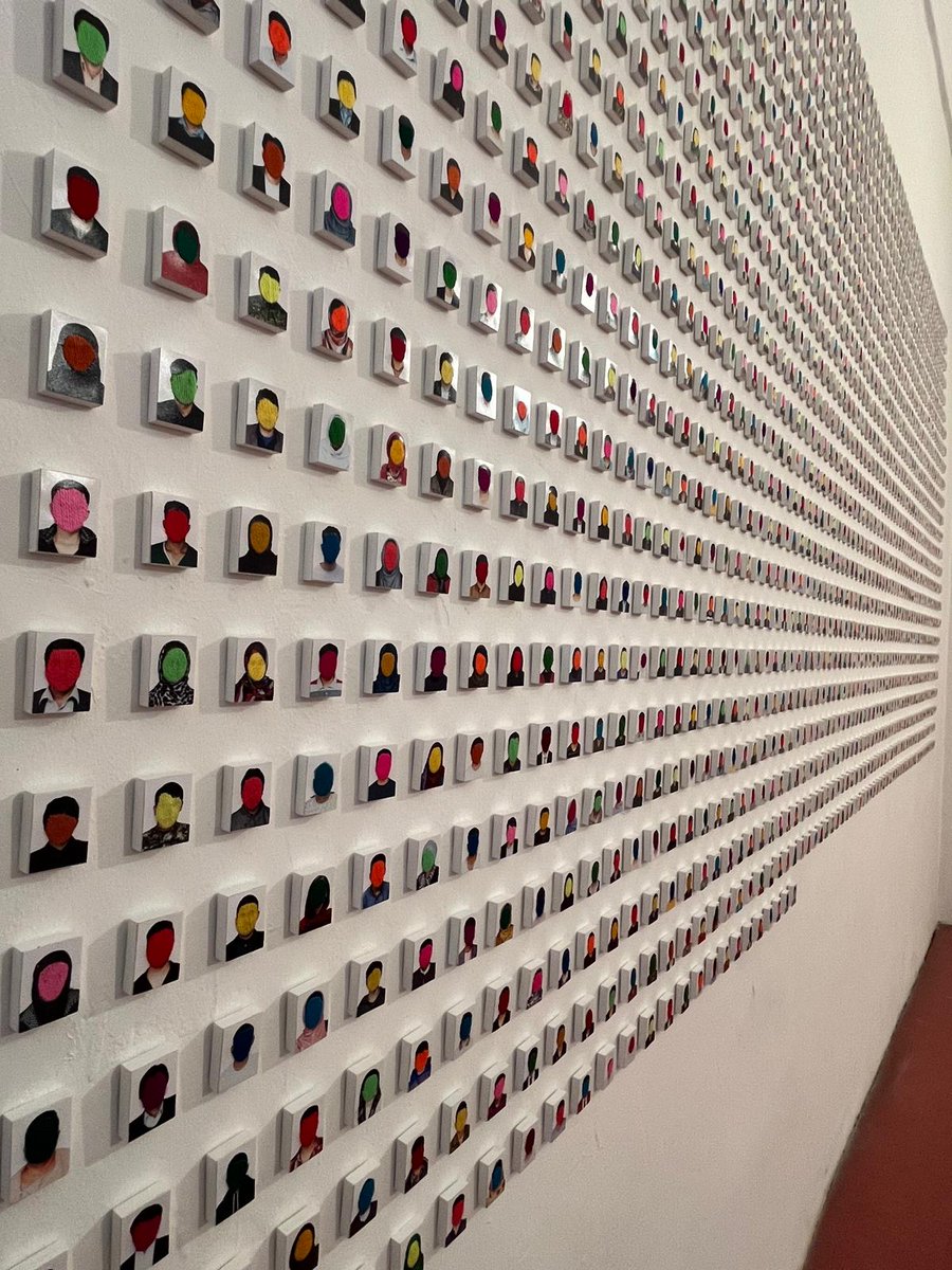 ClaudioConcasX's tweet photo. Yesterday I had the great honour of being part of the ‘Feroza Gul Festival’ in Turin. I was a guest of the friends of Feroza and had the opportunity to visit the exhibition ‘I Could See Flowers’, by Hazara artist Latifa Zafar Attaii, which was curated by the ‘Exo Art Lab’, [1] https://t.co/WSZd5Xl9Cw