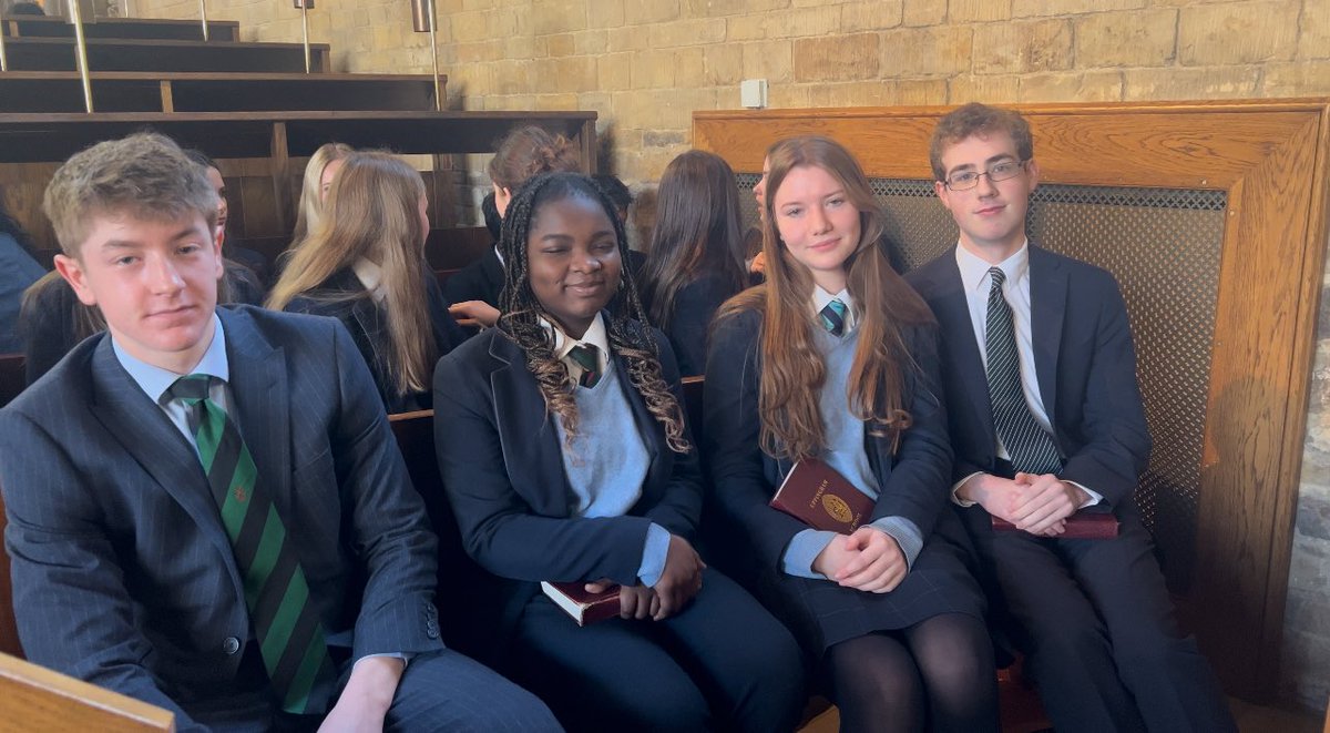 Upp_English's tweet image. The Flecker Society spoke in Chapel today in celebration of World Book Day, sharing the books that have influenced them. Well done to all! 📚
