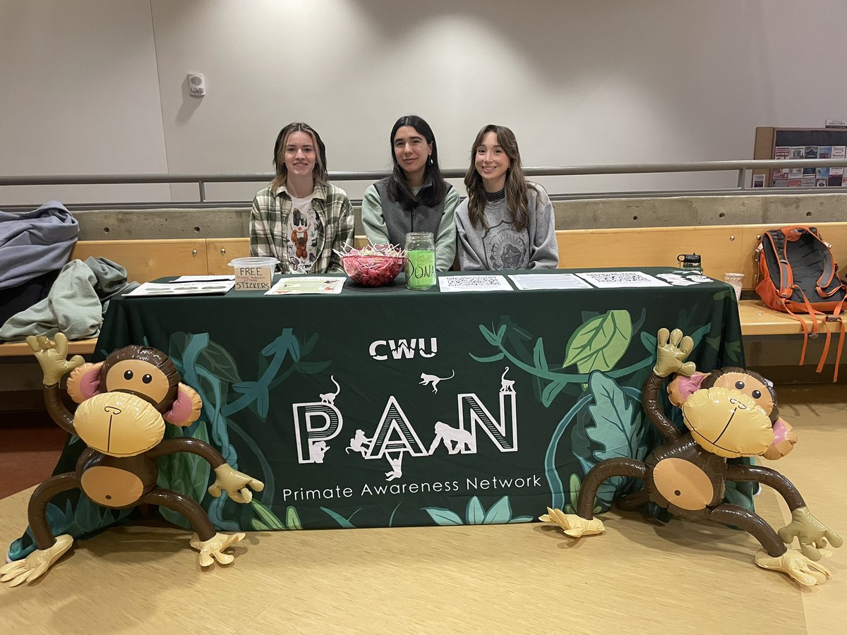 A huge thank you to everyone who stopped by to learn and advocate for why primates should NOT be pets! 

#PAN #CWU #CentralWashingtonUniversity #ellensburg #primates