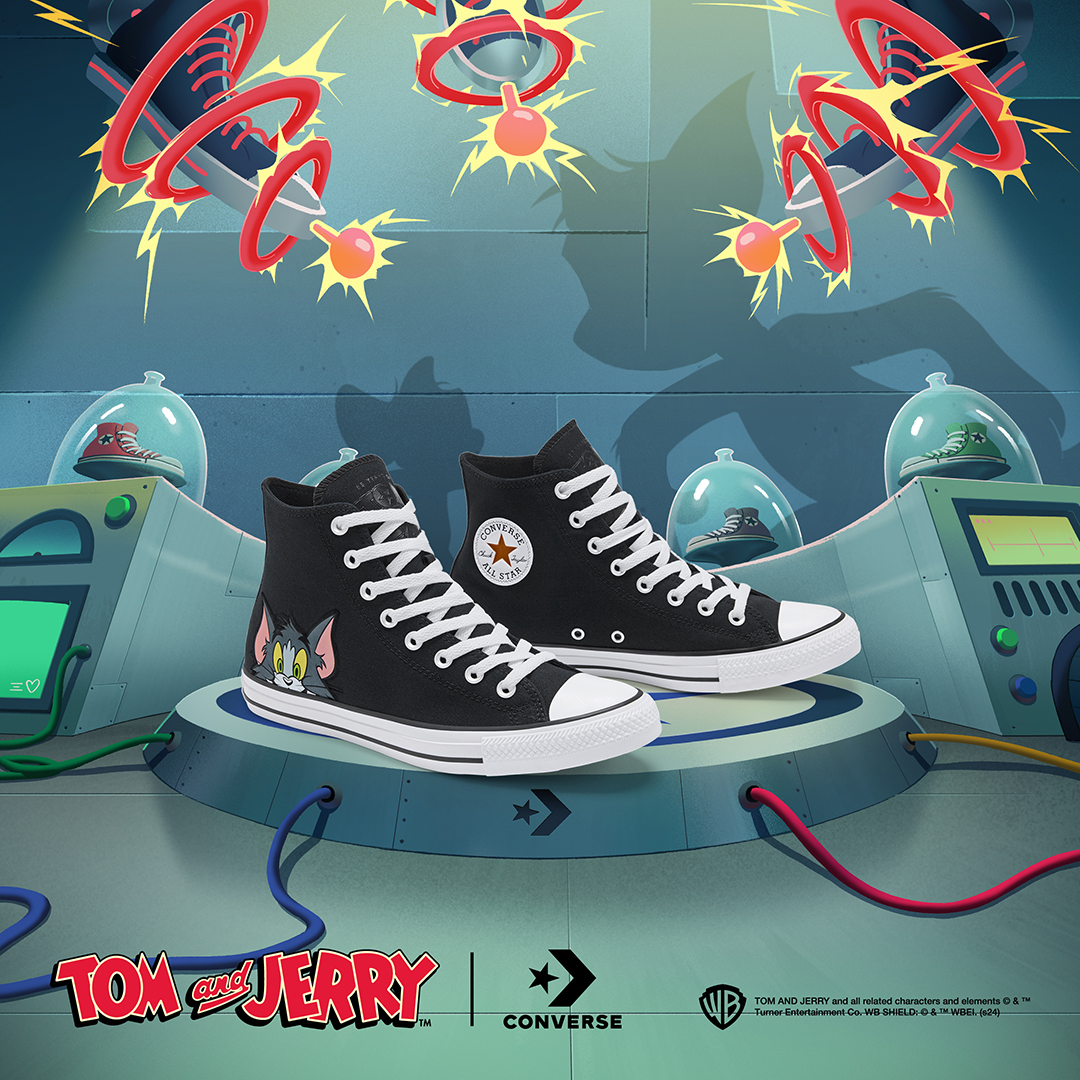 a timeless chase. introducing the 85th anniversary Tom and Jerry collection featuring Chuck Taylor All Stars and limited edition apparel. available now at Journeys.

#converse #journeysshoes