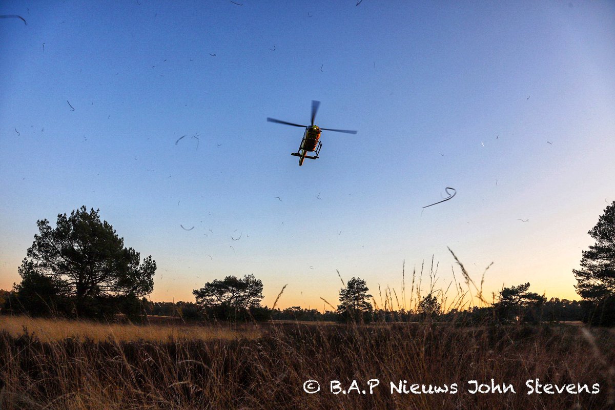 Traumahelikopter landt bij Vaassen voor eenzijdige aanrijding