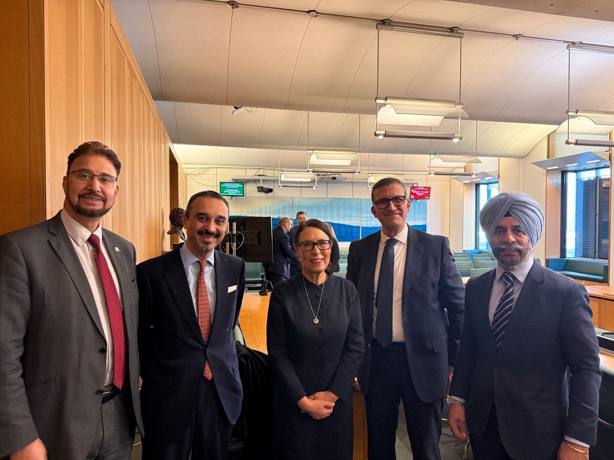 I recently met with representatives from Palestine,   Jordan, Lebanon, Saudi Arabia &amp; Egypt to discuss the devastating situation in the Occupied Palestinian territories &amp; the path towards achieving lasting peace, security &amp; stability in the region.
