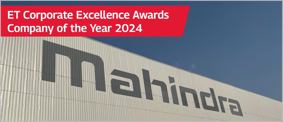 What a year it’s turning out to be! 

Three prestigious awards in a row

Dr. Anish Shah, CEO of our Group is E&amp;Y’s Entrepreneurial CEO of the Year, Rajesh Jejurikar, CEO of Automotive &amp; Farm Sectors is Forbes India’s CEO of the Year and @Mahindrarise is the Economic Times Company
