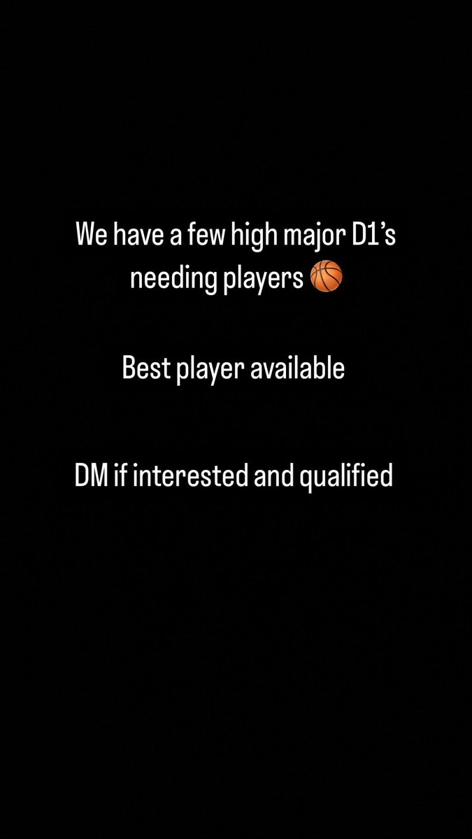 High level players needed ASAP 🏀