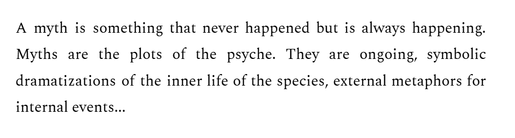 Tom Robbins explains why myths matter
