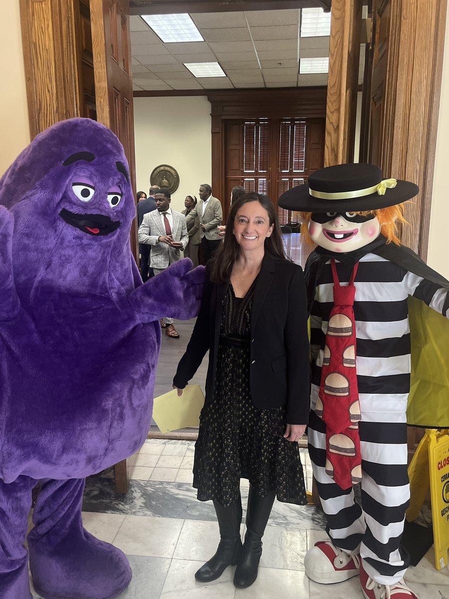 Spotted @ the Capitol - Hamburglar &amp; Grimace - maybe they can help me lobby!