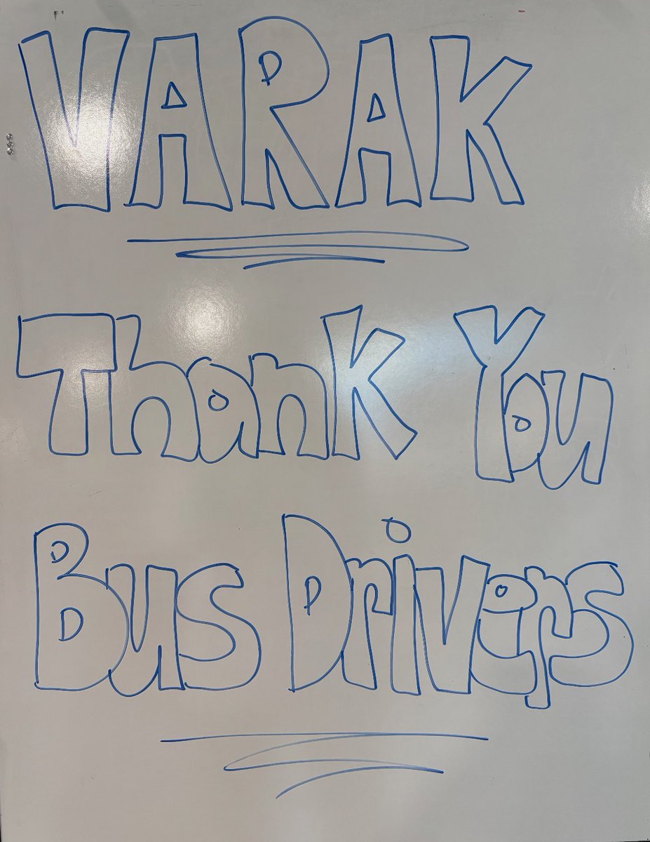 It’s VARAK and to spread some kindness StuCo is giving our amazing bus drivers a chocolatey treat!! Be Kind Titans!!