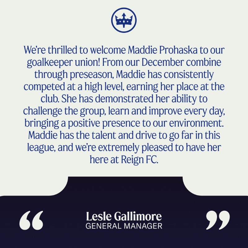 reignfc's tweet photo. It's a done deal. ✍️

Seattle Reign FC Signs Auburn Goalkeeper Maddie Prohaska
