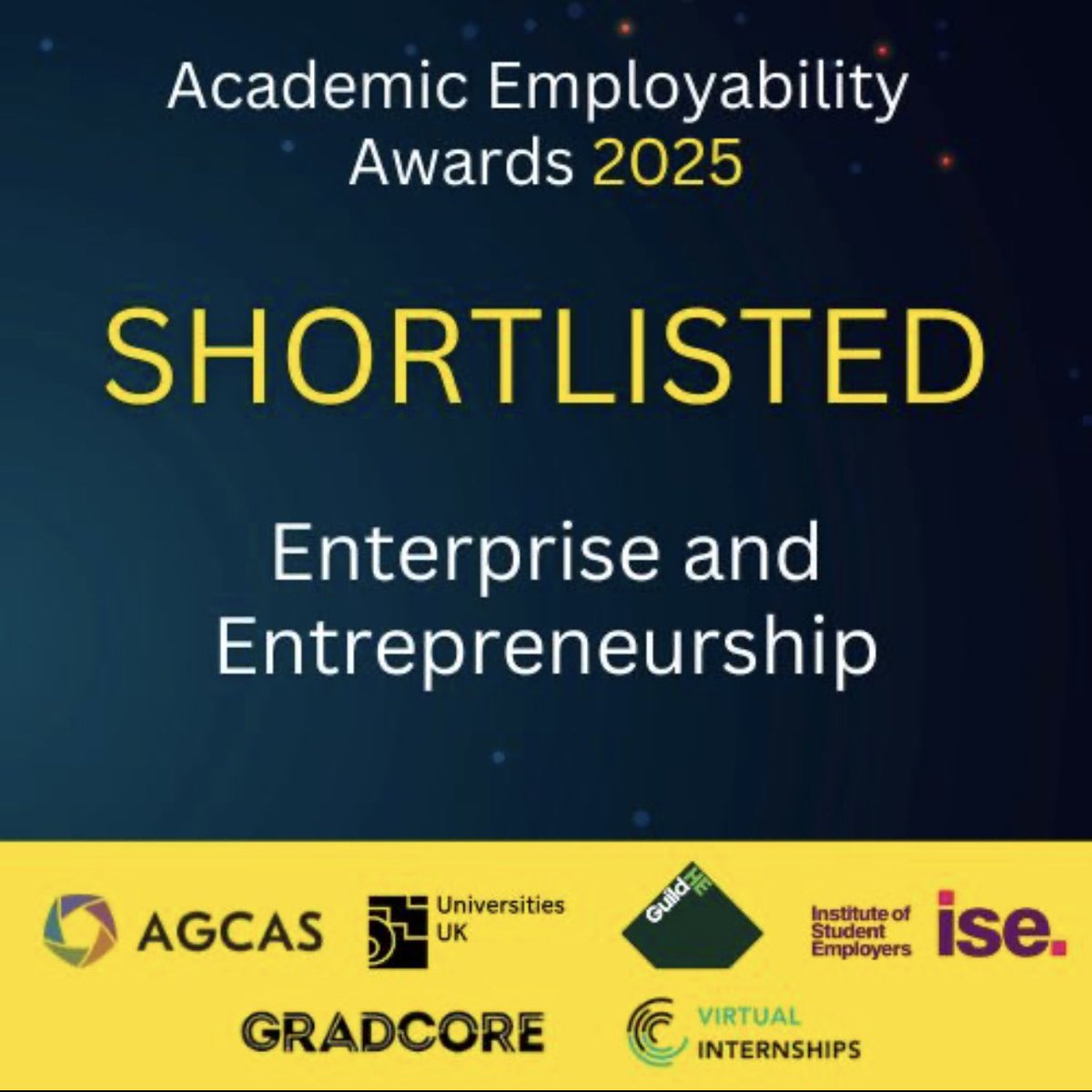 We’re thrilled to share that Anglia Ruskin Enterprise Academy (AREA) has been shortlisted for the AGCAS Academic Employability Awards in the Enterprise and Entrepreneurship category! 🎉