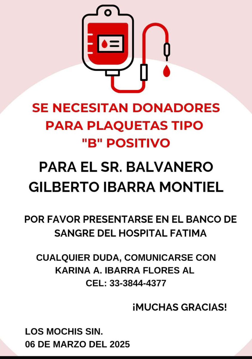 Gente de Mochis… mi abuelito necesita su ayuda, se agradece rt.