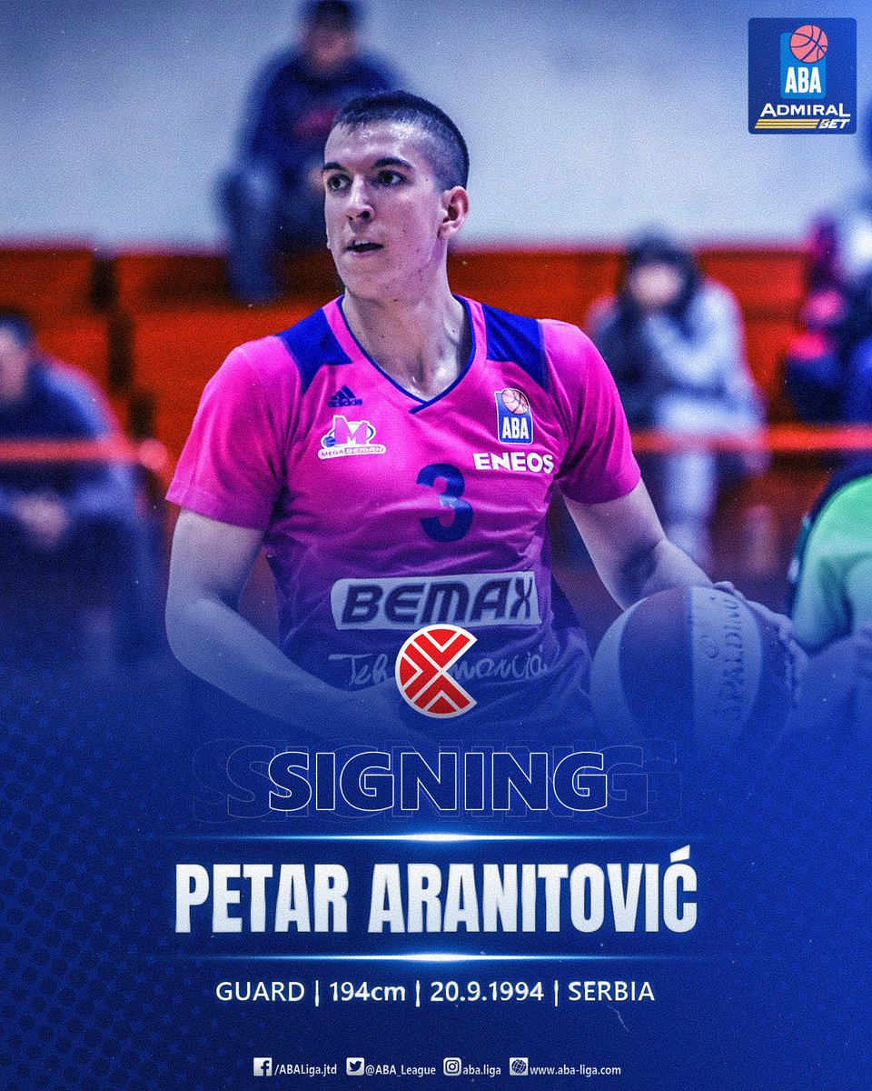 IT'S OFFICIAL: <a href="/kk_cibona/">KK Cibona Zagreb</a> strengthened it's ranks by adding Petar Aranitović to their team!

🔗: aba.tips/ql4 #ABALiga