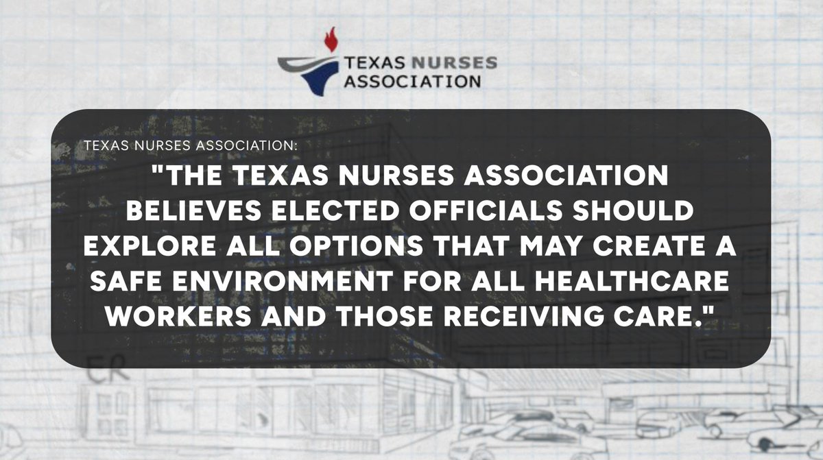 Matt Grant (@mattgrantkxan) on Twitter photo New statement from <a href="/TexasNursesAssn/">Texas Nurses Association</a>:
“The safety of nurses & hospital staff should be the highest priority of any healthcare organization. Any and all protections should be considered to ensure our healthcare providers can come to work with confidence that they are protected... New statement from <a href="/TexasNursesAssn/">Texas Nurses Association</a>:
“The safety of nurses & hospital staff should be the highest priority of any healthcare organization. Any and all protections should be considered to ensure our healthcare providers can come to work with confidence that they are protected...