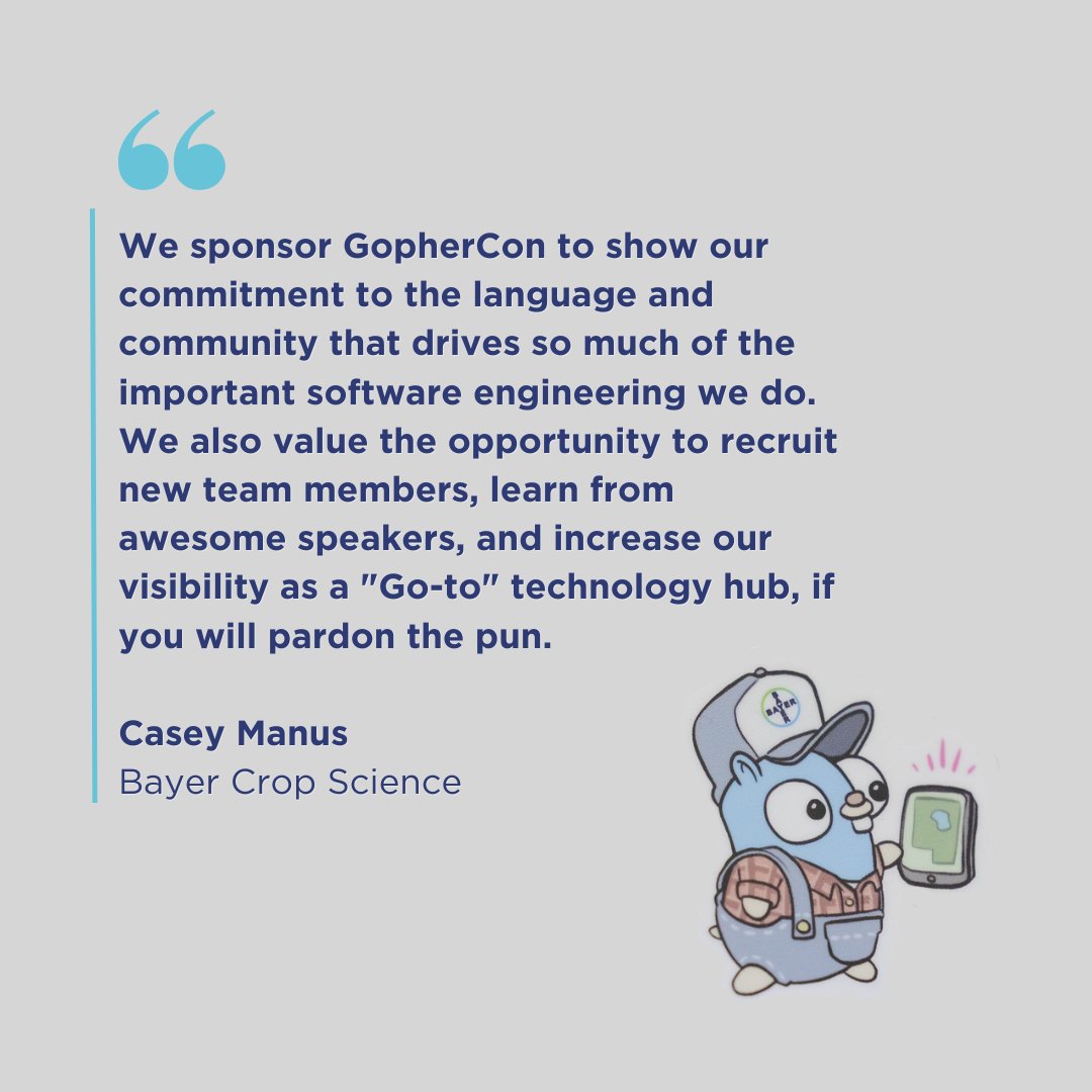 GopherCon tweet media