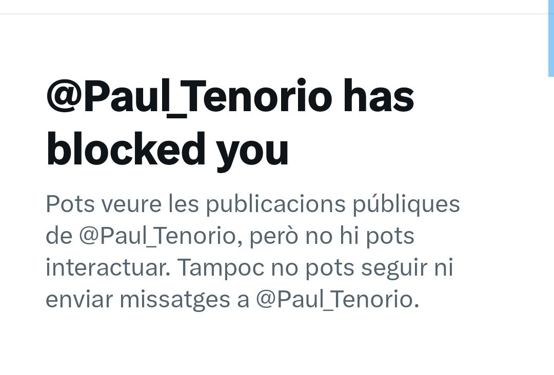 Algo estaré haciendo bien cuando un títere indigno como @paul_tenorio  me ha bloqueado. Así si!