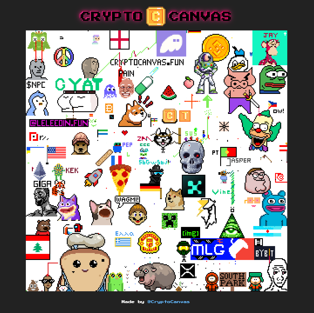CryptoCanvasFUN's tweet image. 1 month since $CANVAS launched! 🎨

Thank you to everyone who’s contributed so far 🙏